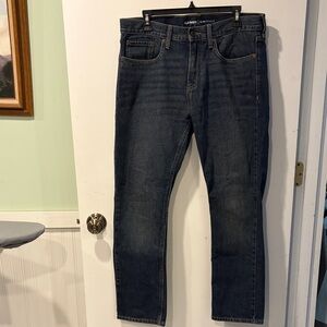 Old Navy Men's Dark Blue Slim/ Etroit Straight Jeans 34x30